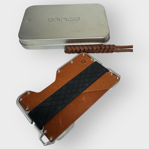 Dango Dapper Wallet Slim USA Made RFID Blocking Genuine Leather Brown NEW - Picture 4 of 6